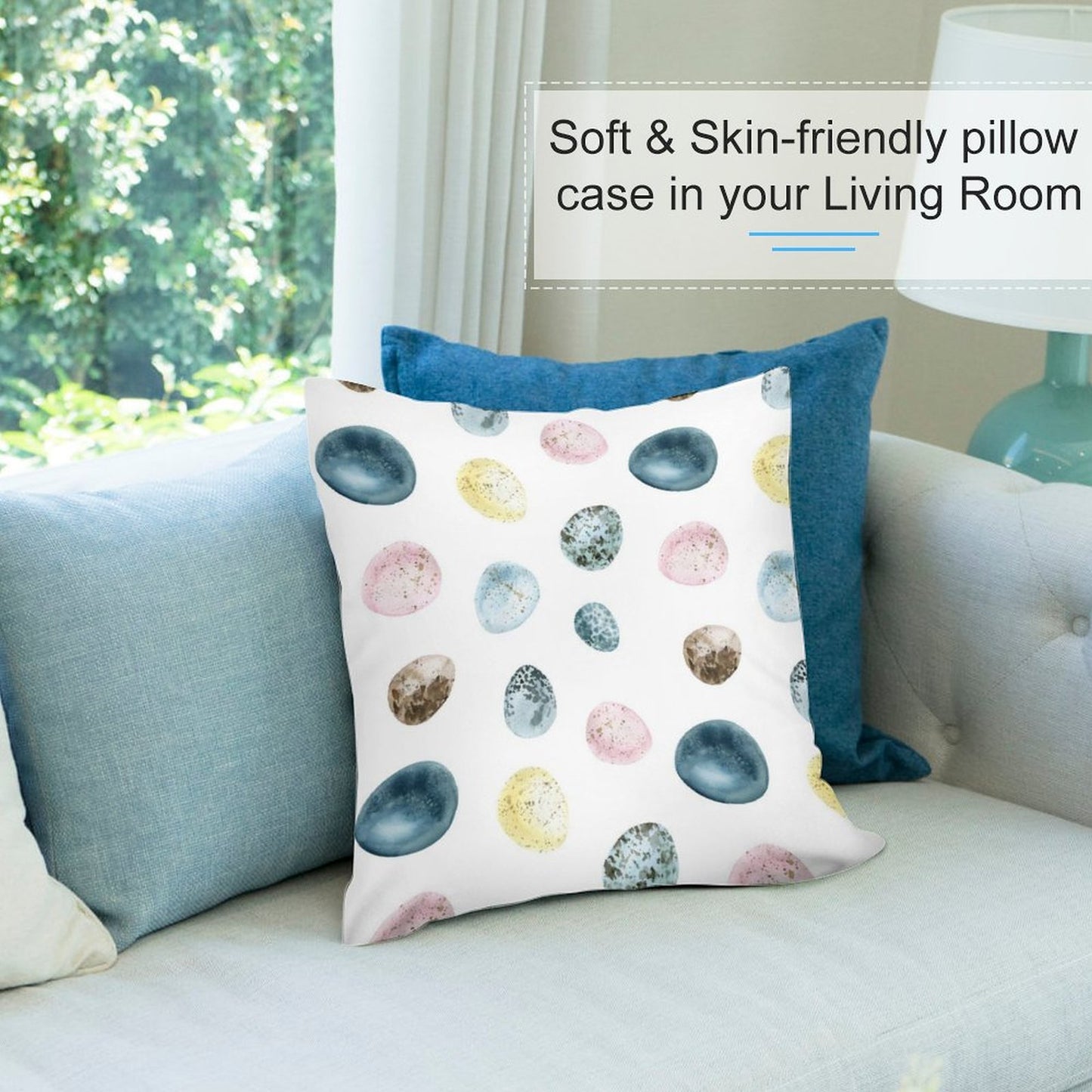 Plush Pillow Case  (Pillow Excluded, Set of 2)