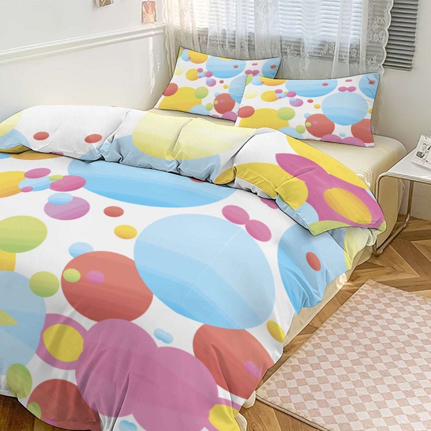 3-Piece Bedding Set-102"x90"/ 259x229cm