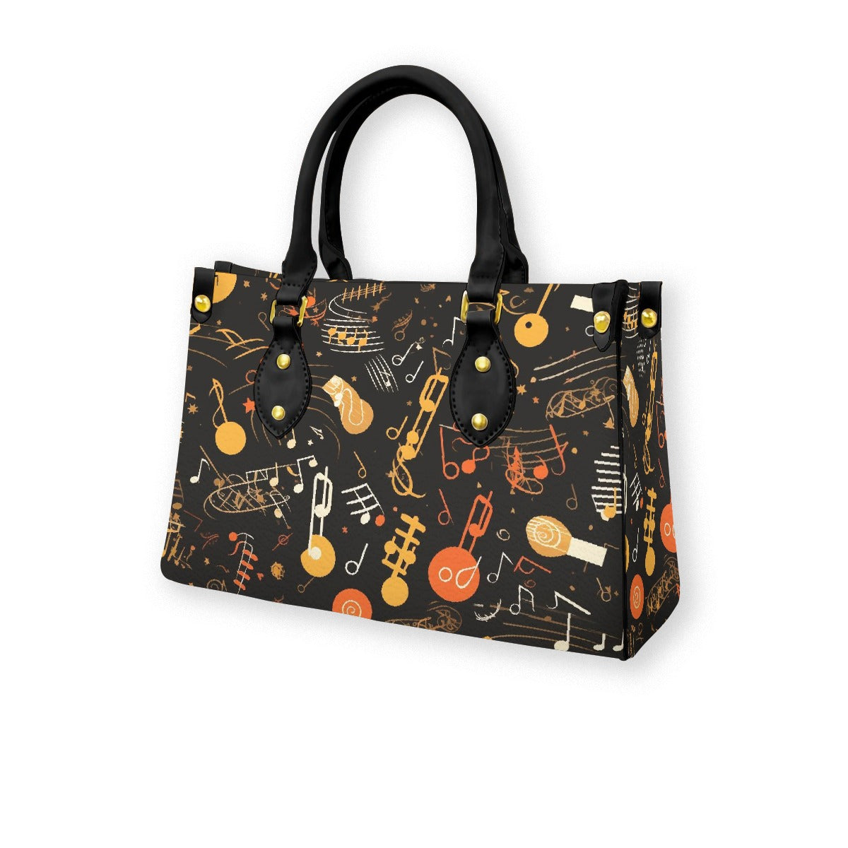 Women's Tote Bag With Black Handle