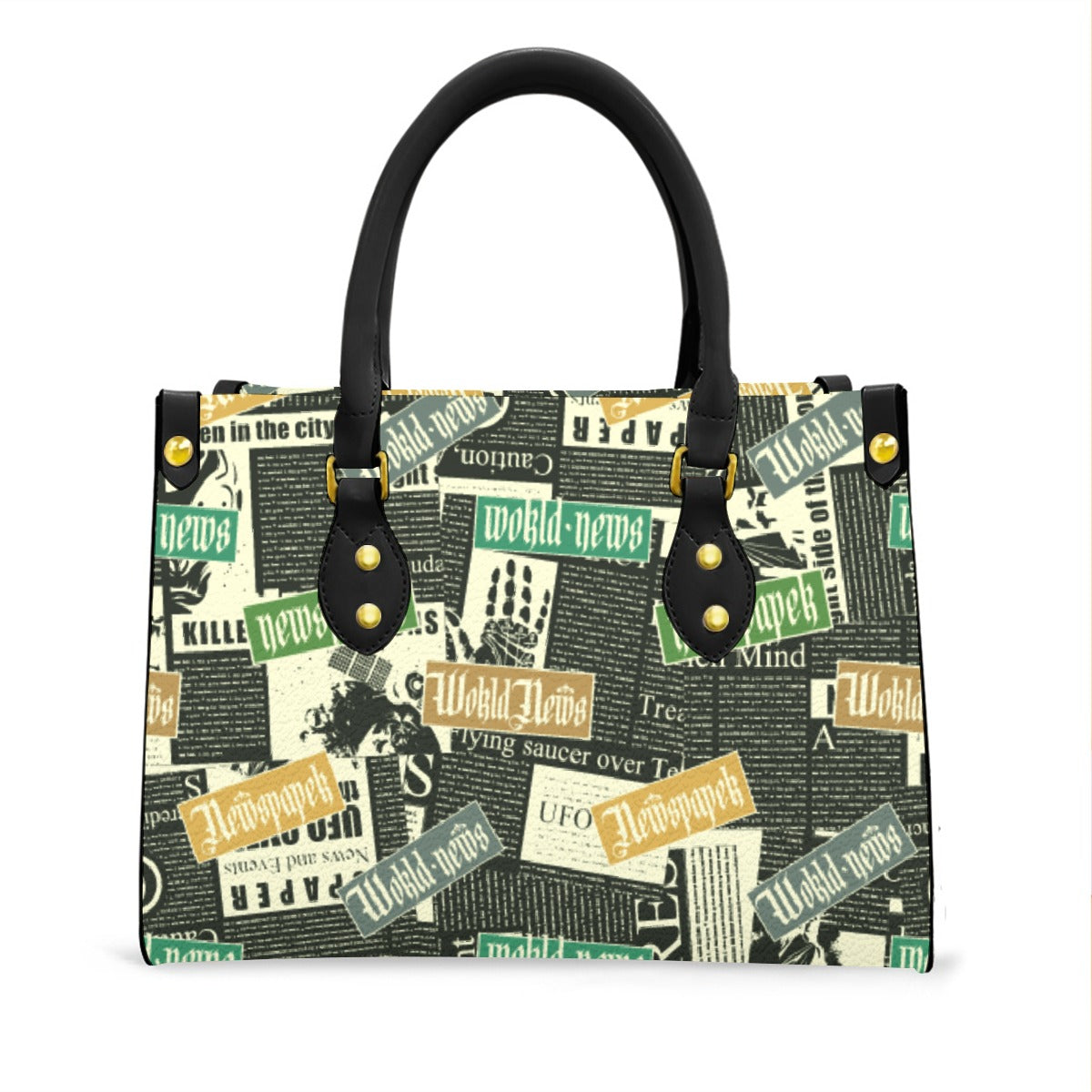 Women's Tote Bag With Black Handle