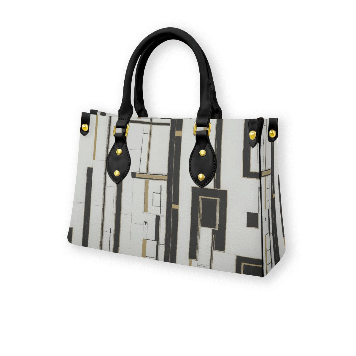 Women's Tote Bag With Black Handle