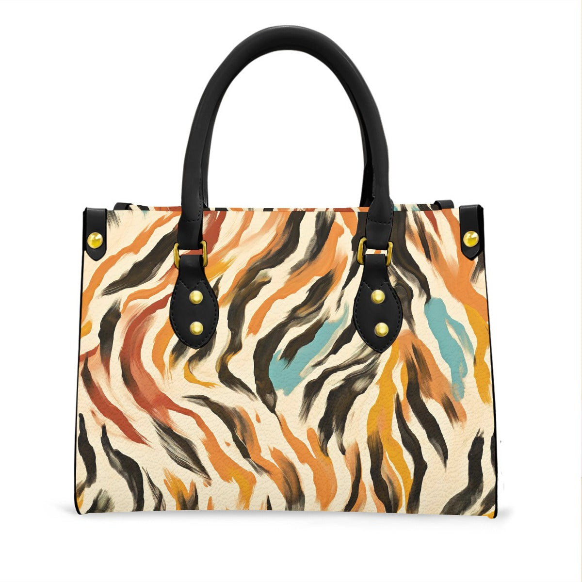 Women's Tote Bag With Black Handle