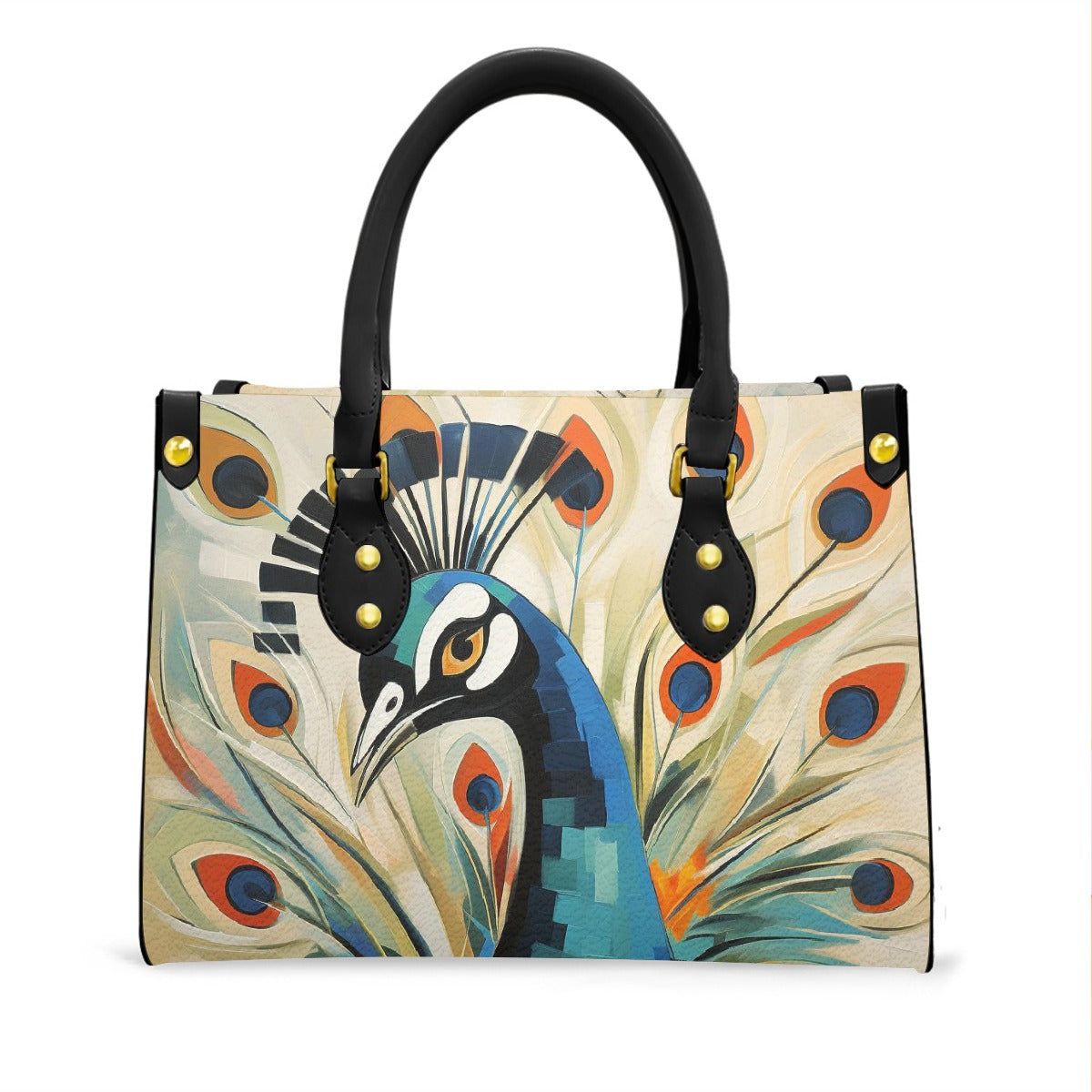 Women's Tote Bag With Black Handle