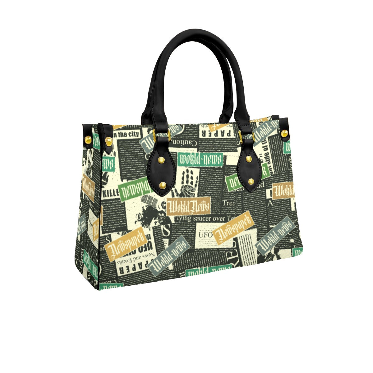 Women's Tote Bag With Black Handle