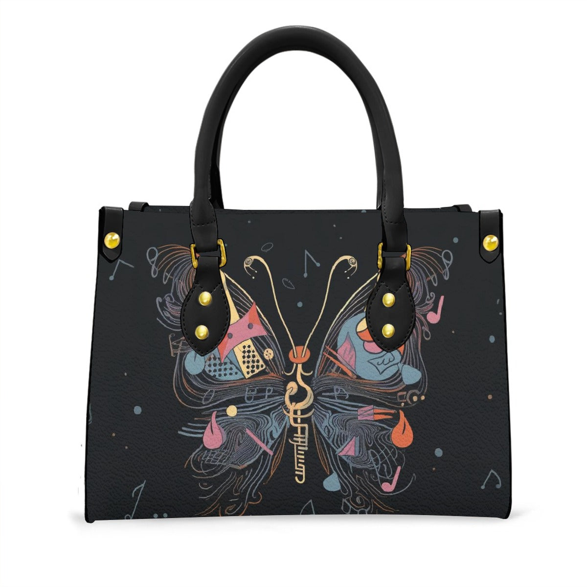 Women's Tote Bag With Black Handle