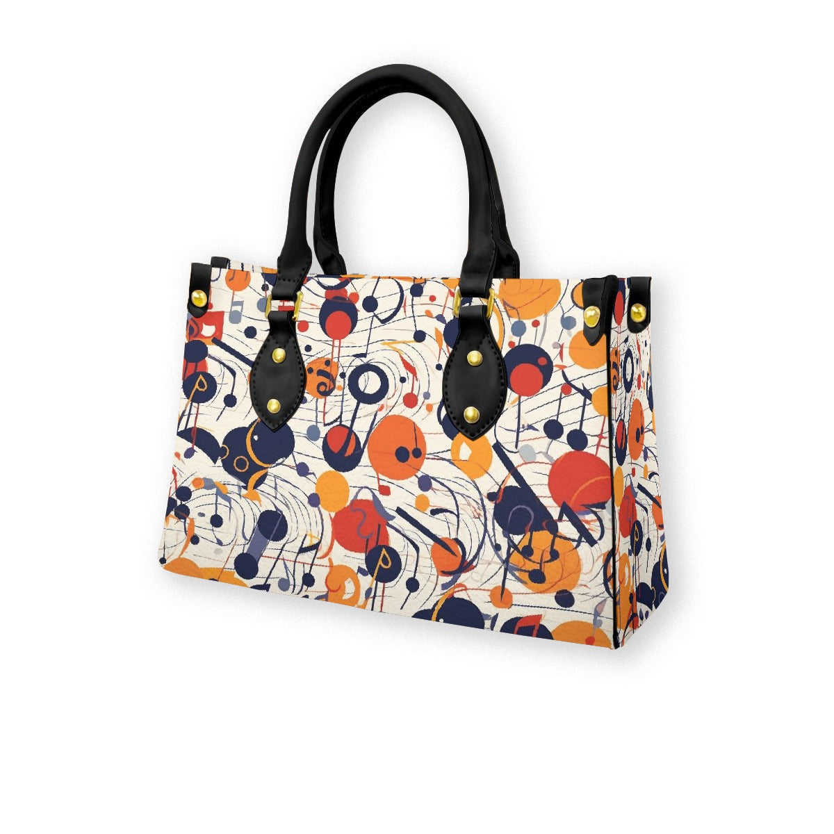 Women's Tote Bag With Black Handle