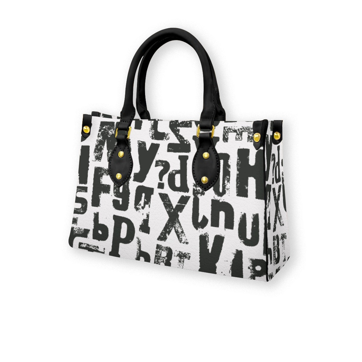 Women's Tote Bag With Black Handle