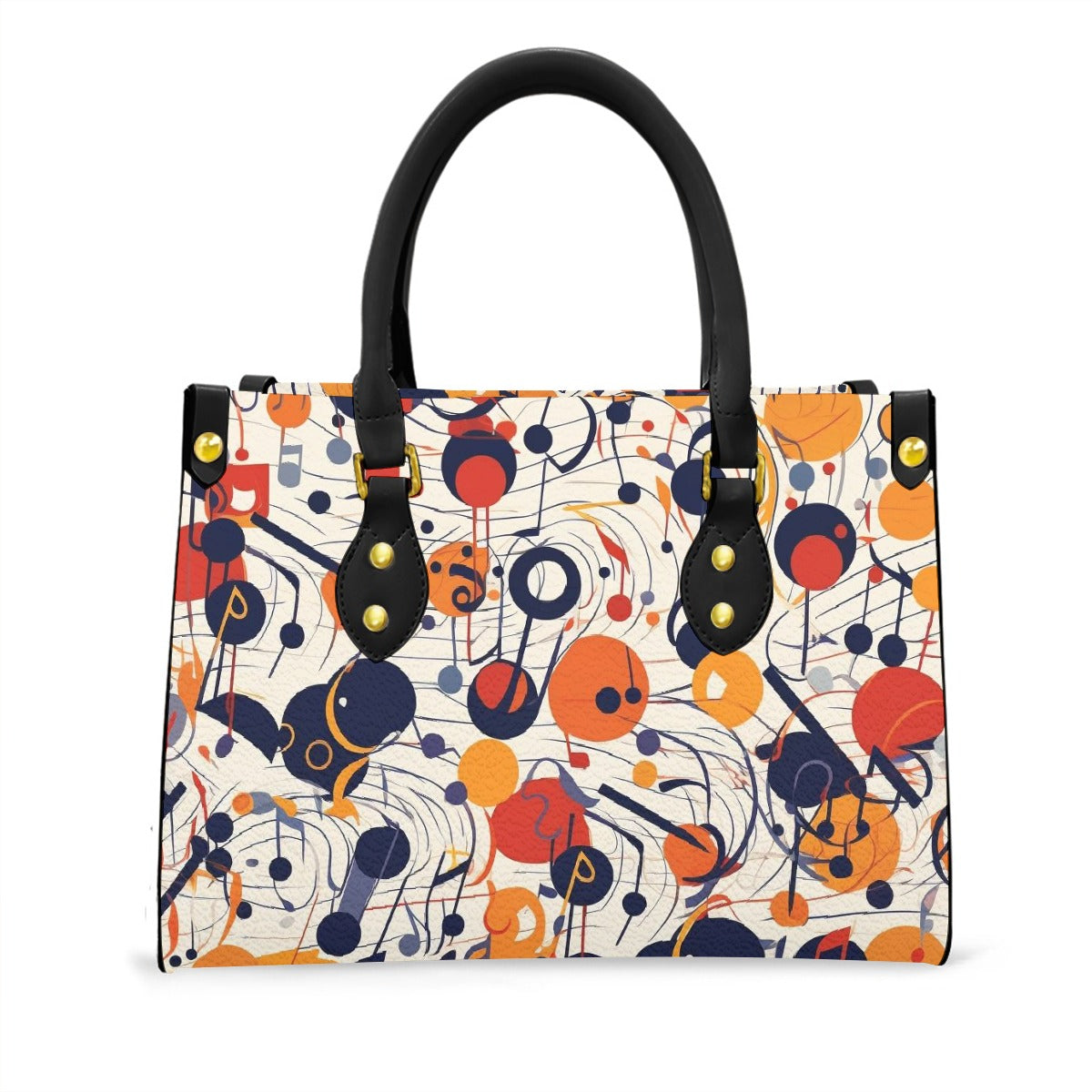 Women's Tote Bag With Black Handle