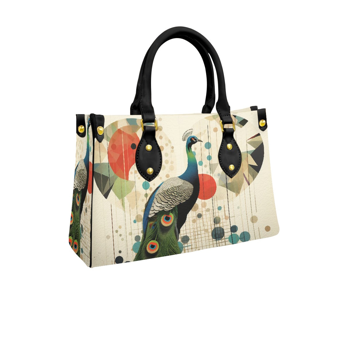 Women's Tote Bag With Black Handle