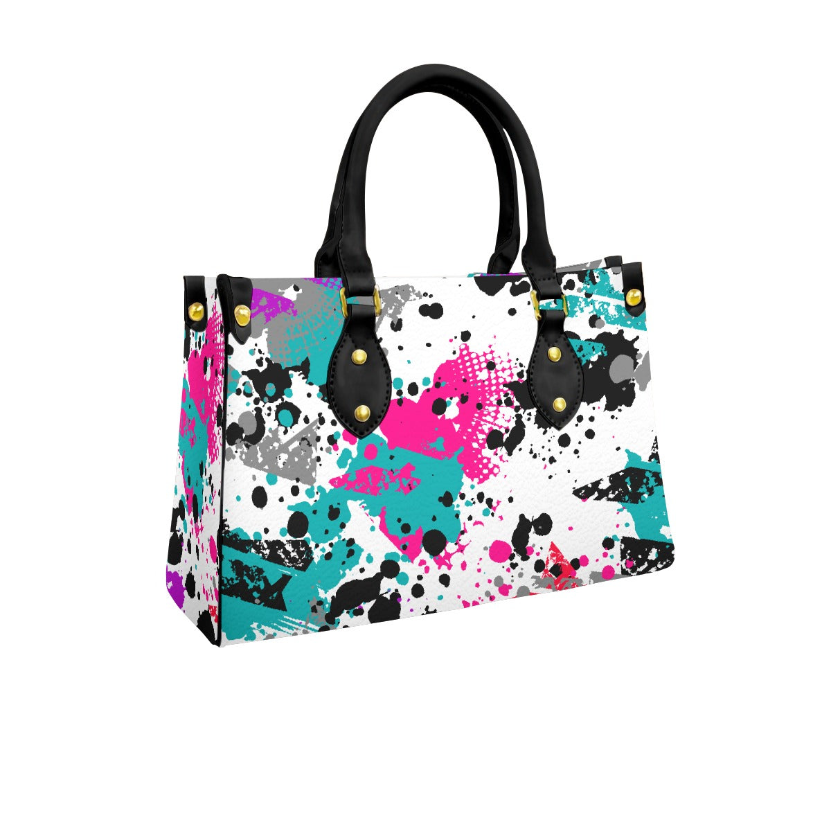 Women's Tote Bag With Black Handle