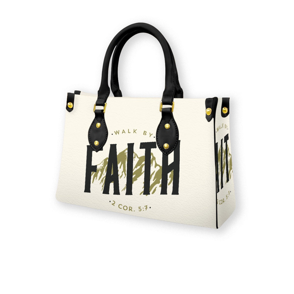 Women's Tote Bag With Black Handle