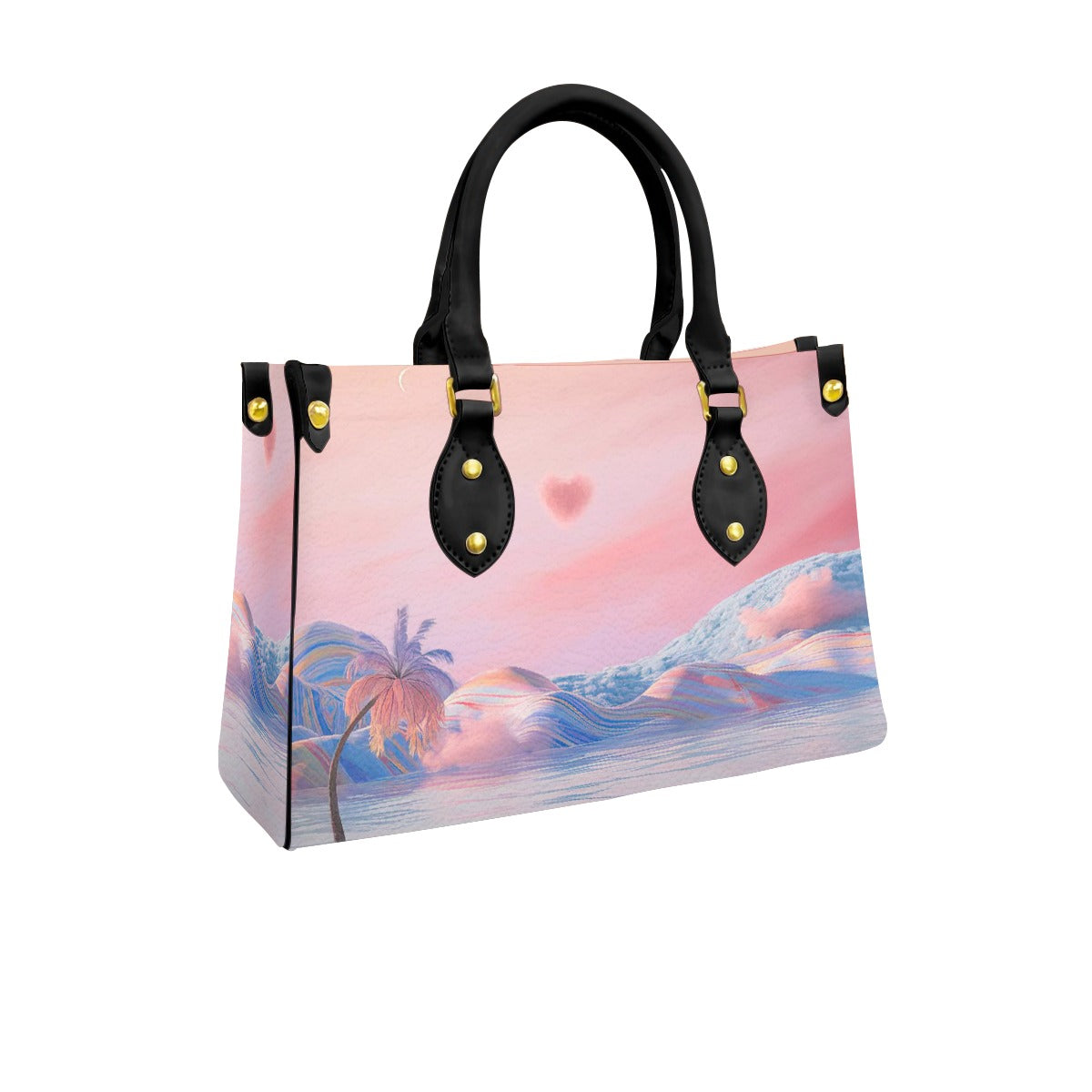 Women's Tote Bag With Black Handle