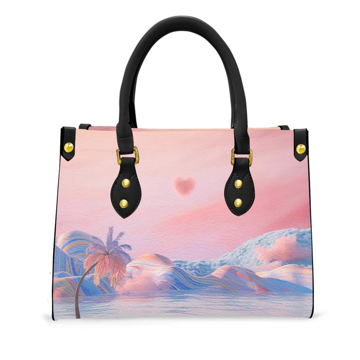 Women's Tote Bag With Black Handle