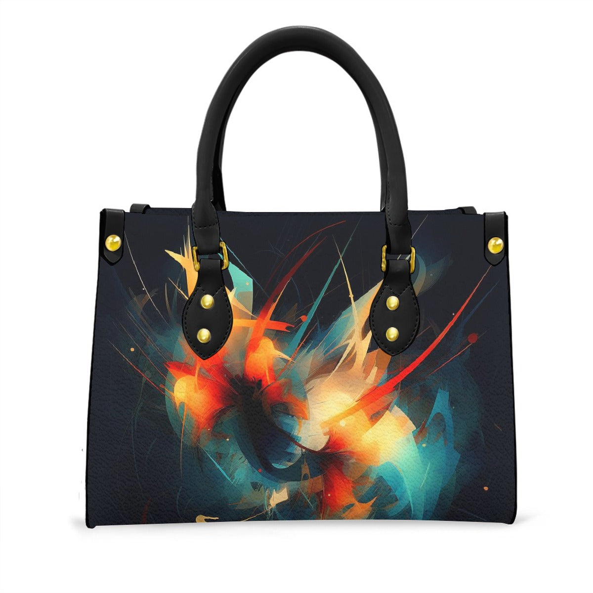 Women's Tote Bag With Black Handle