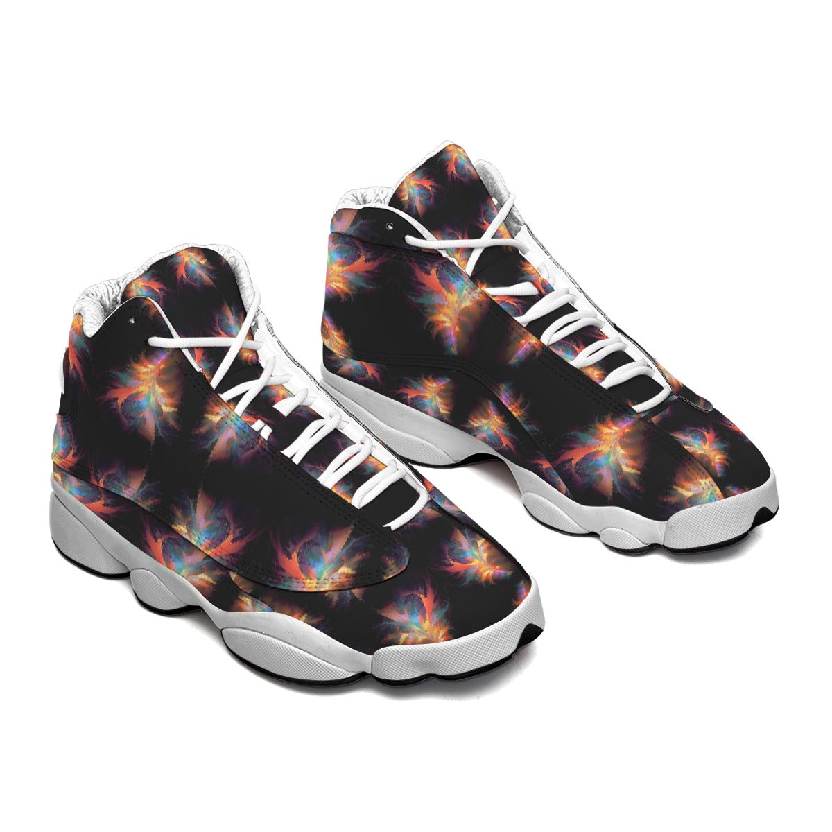 Men's Curved Basketball Shoes With Thick Soles