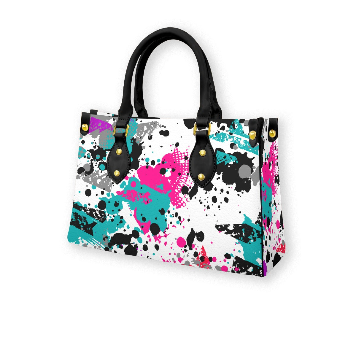 Women's Tote Bag With Black Handle