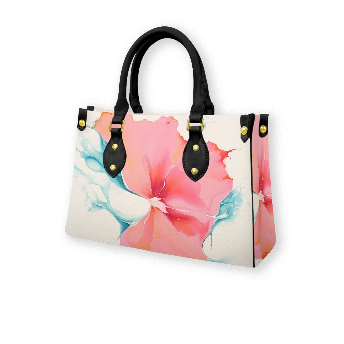 Women's Tote Bag With Black Handle