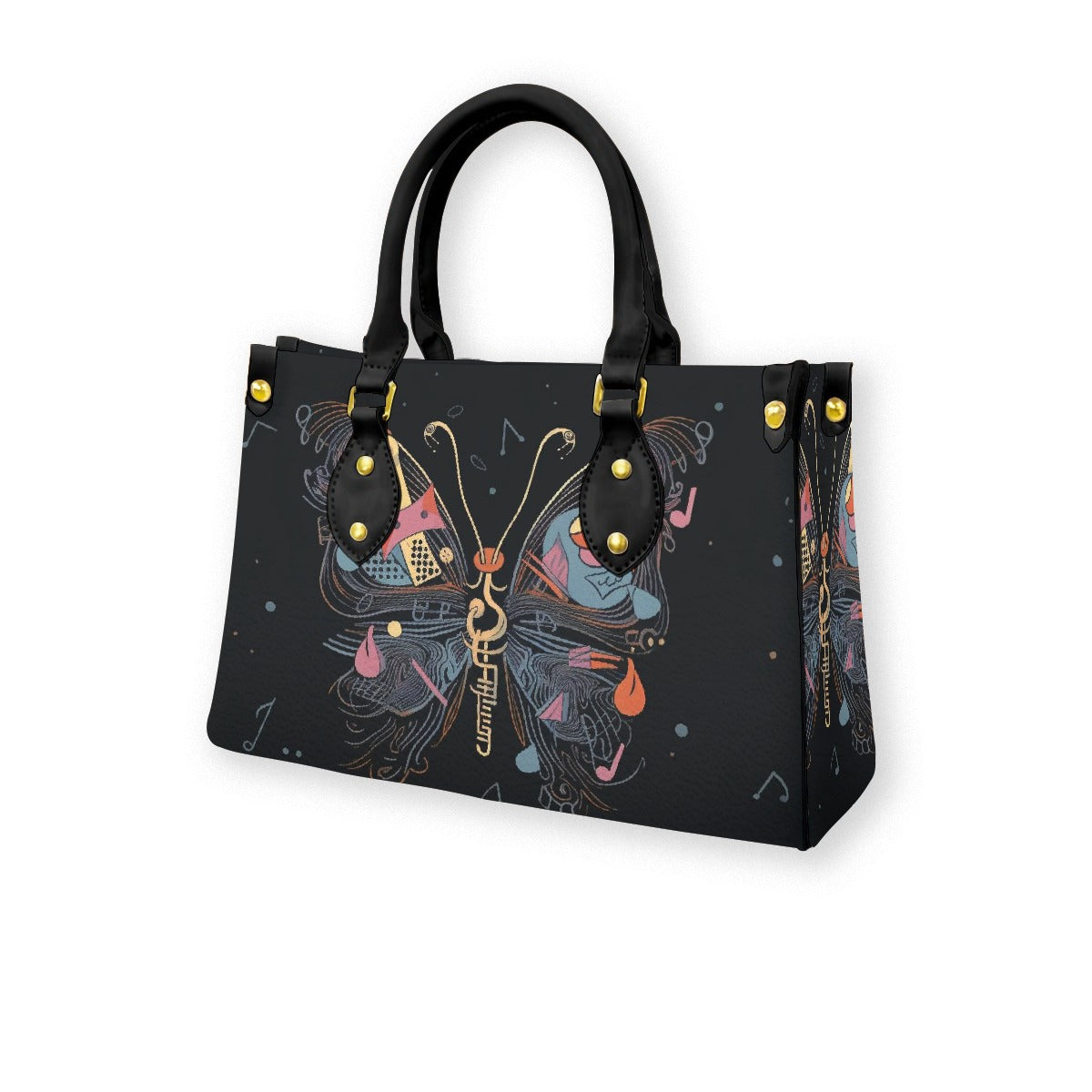 Women's Tote Bag With Black Handle