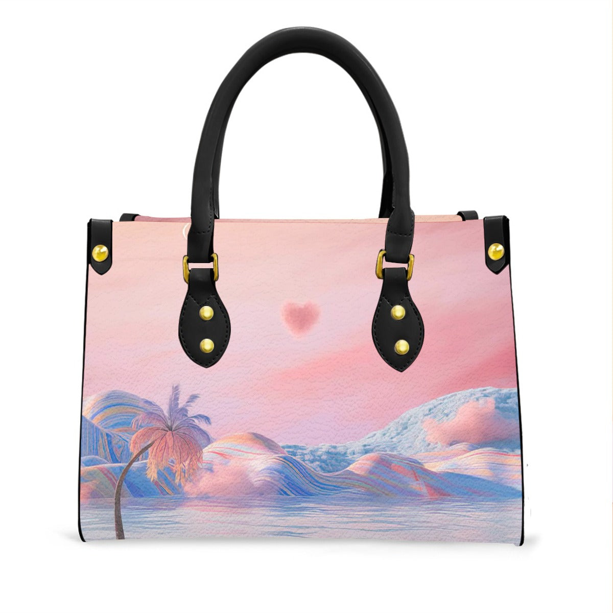 Women's Tote Bag With Black Handle