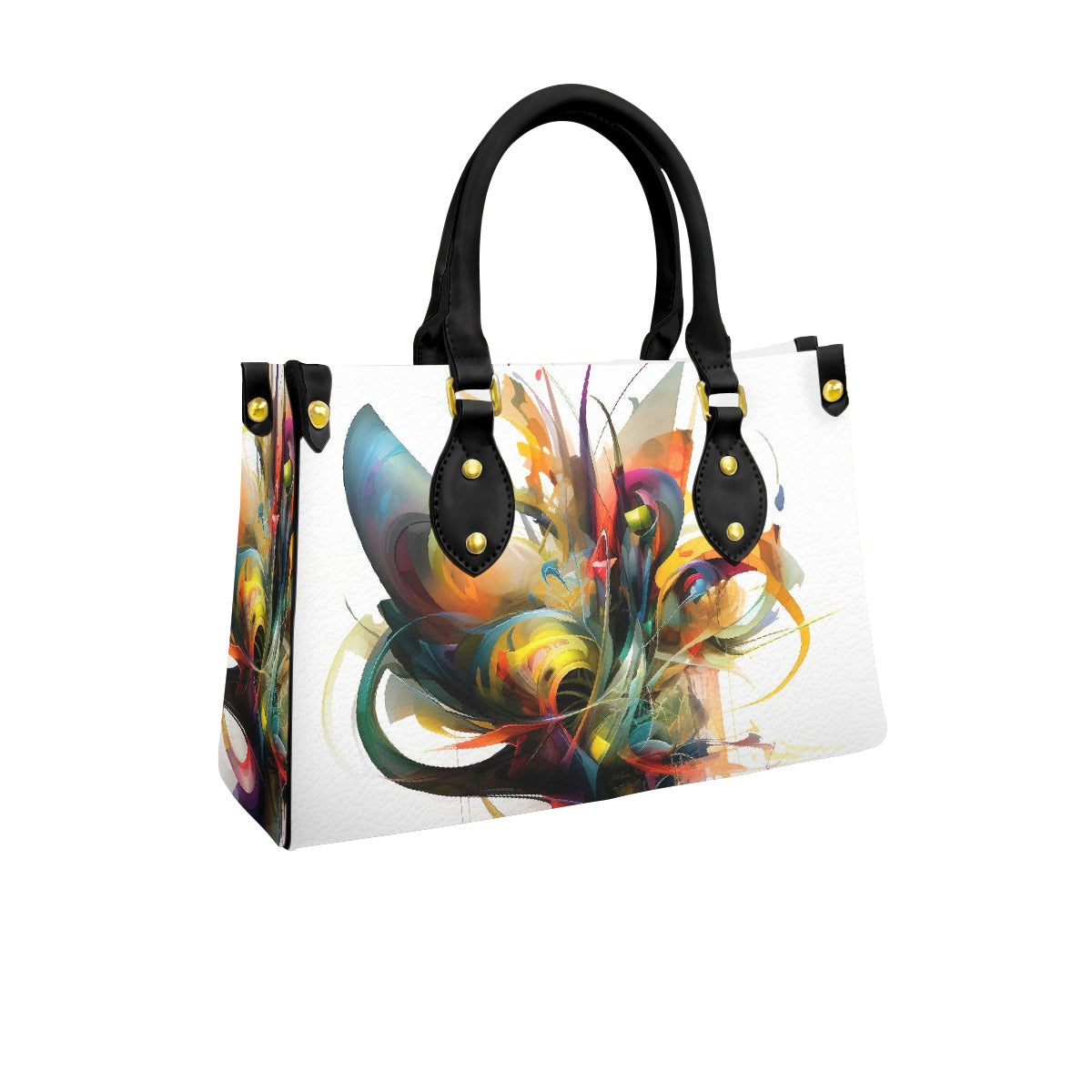 Women's Tote Bag With Black Handle