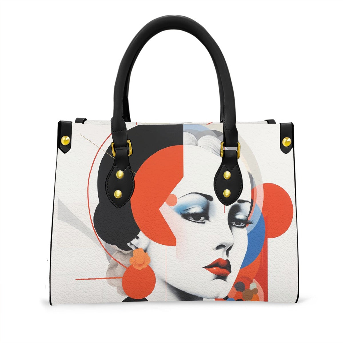 Women's Tote Bag With Black Handle