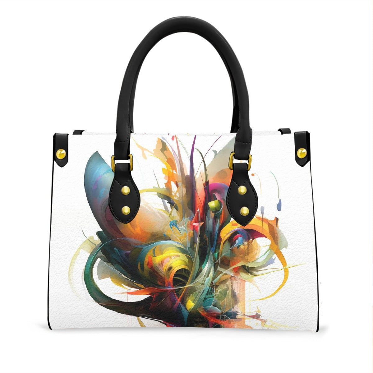 Women's Tote Bag With Black Handle