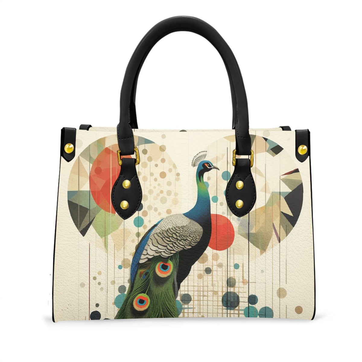 Women's Tote Bag With Black Handle