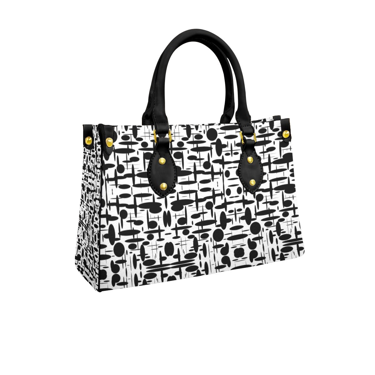 Women's Tote Bag With Black Handle