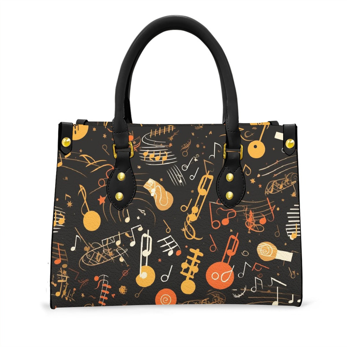 Women's Tote Bag With Black Handle