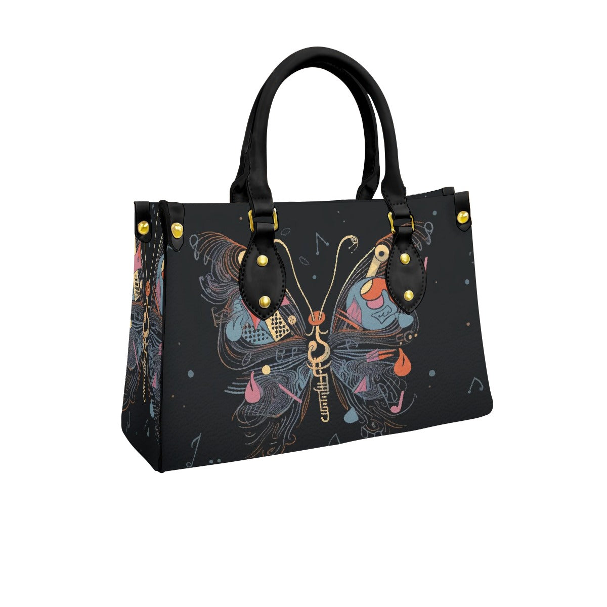 Women's Tote Bag With Black Handle