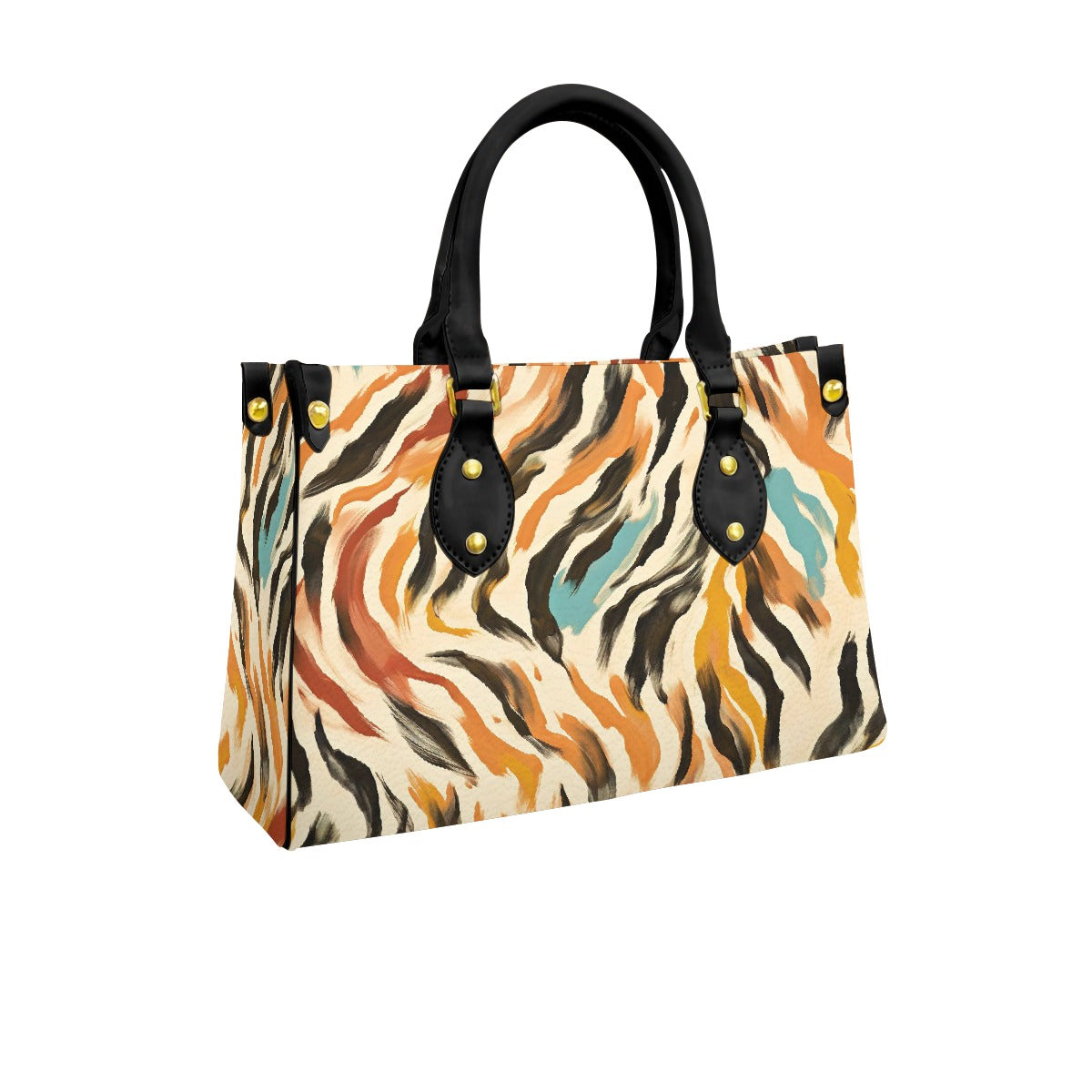 Women's Tote Bag With Black Handle