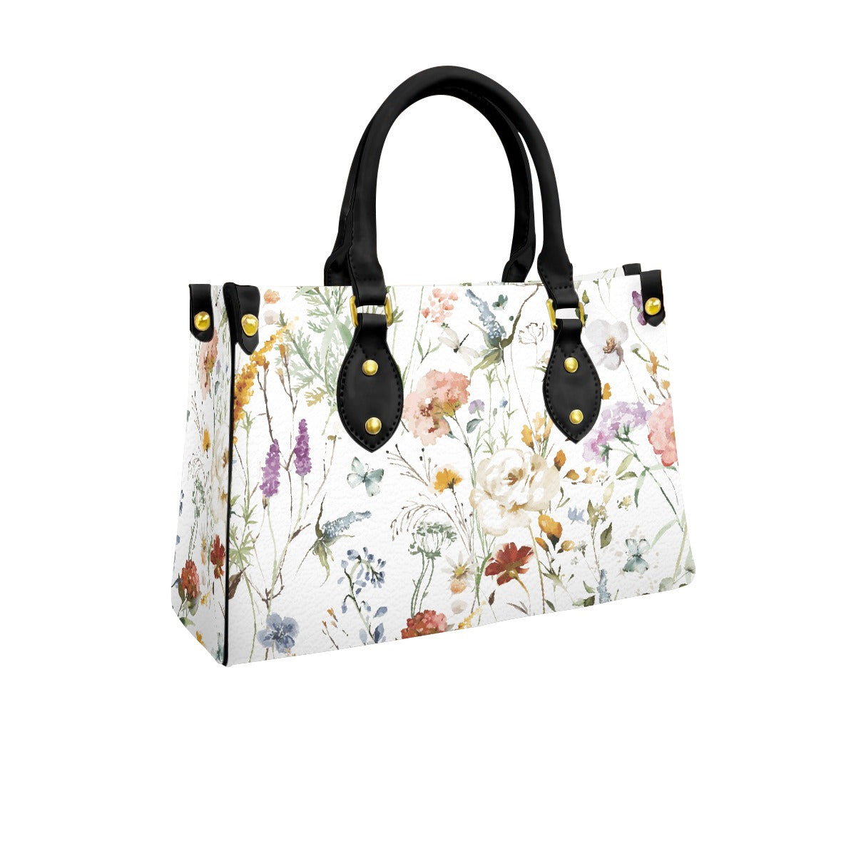 Women's Tote Bag With Black Handle