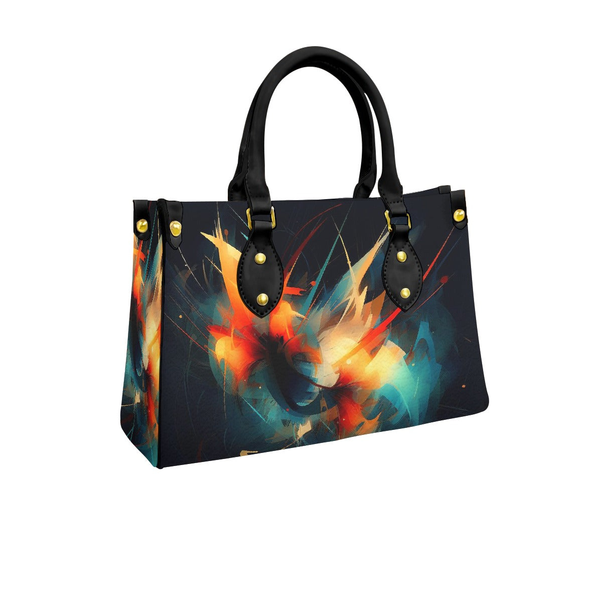 Women's Tote Bag With Black Handle