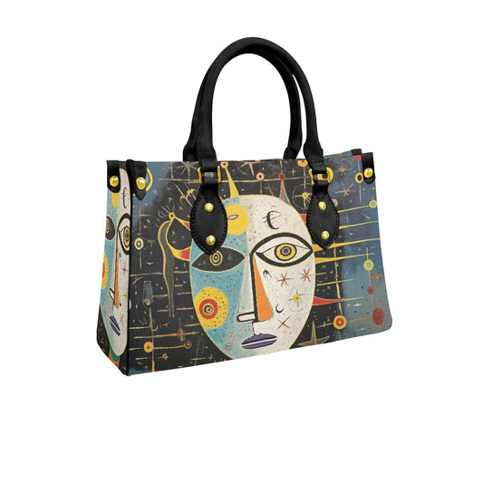 Women's Tote Bag With Black Handle