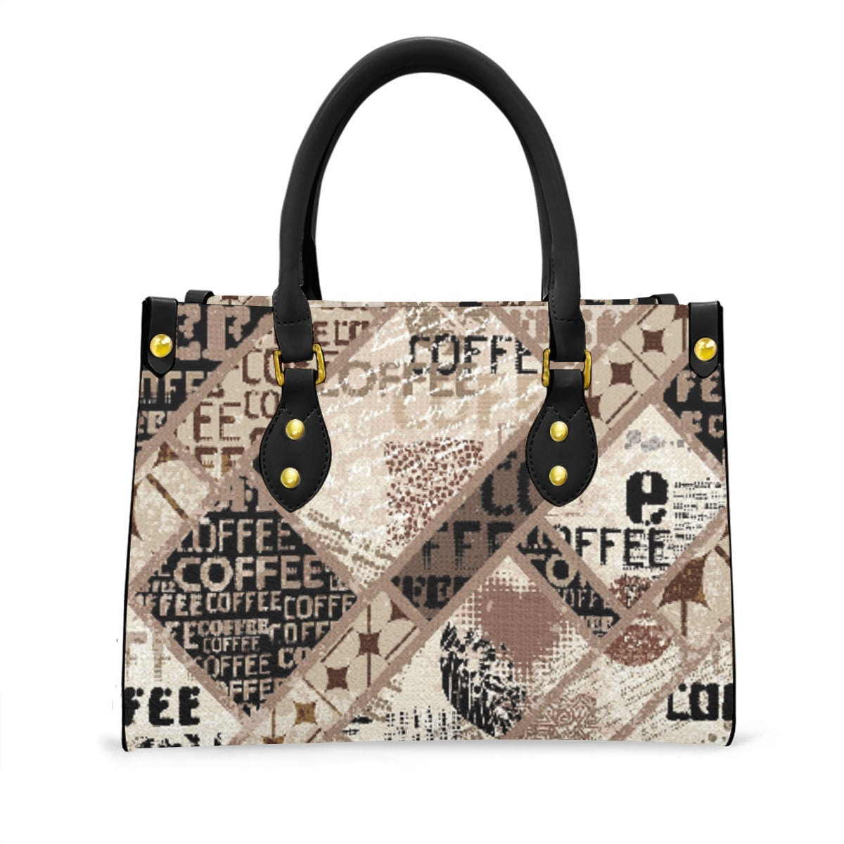 Women's Tote Bag With Black Handle