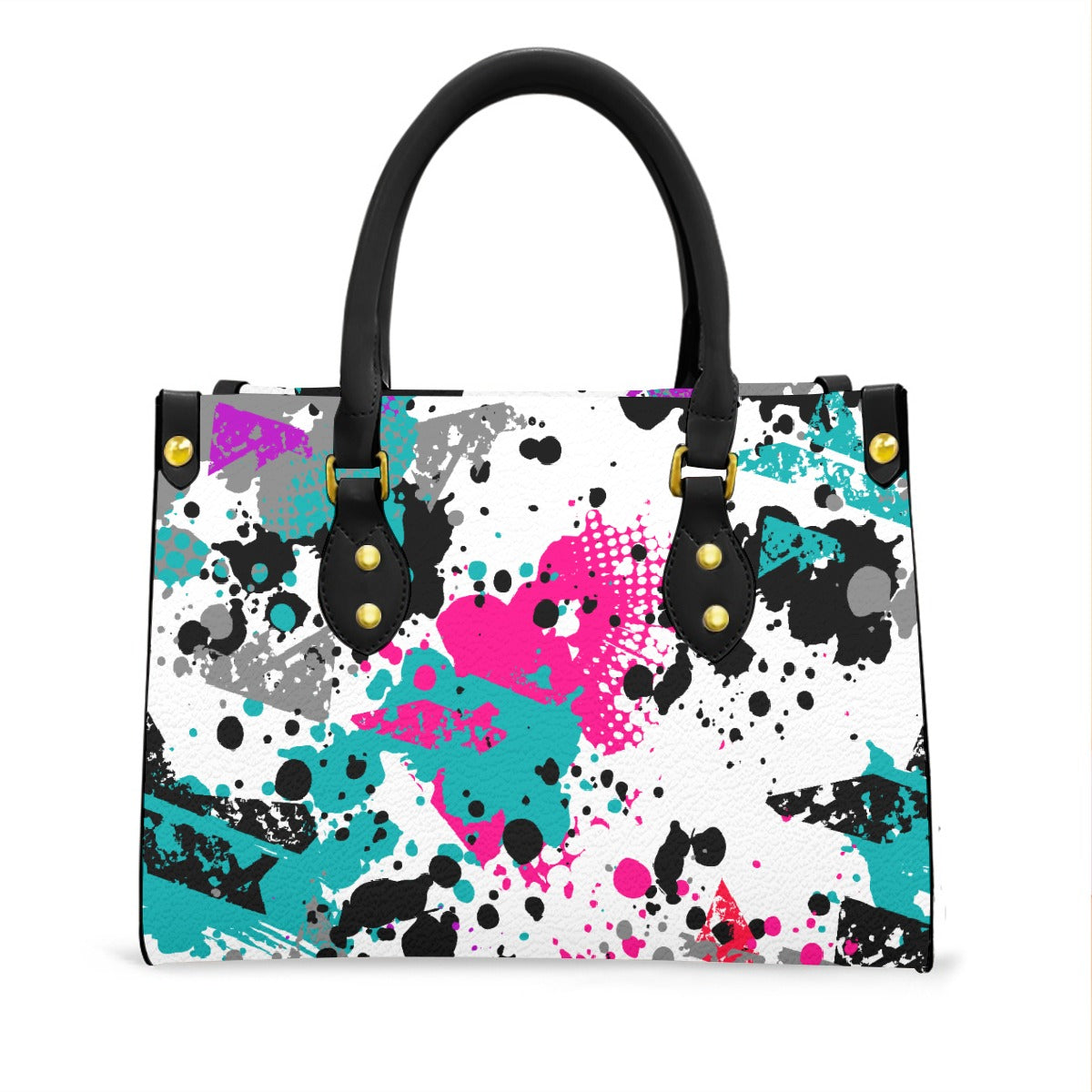 Women's Tote Bag With Black Handle