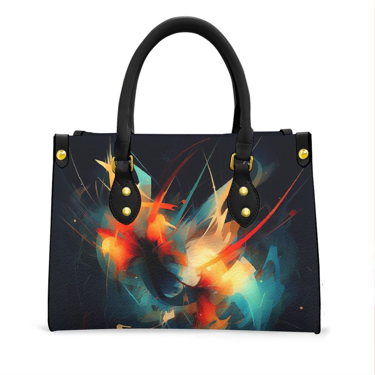 Women's Tote Bag With Black Handle