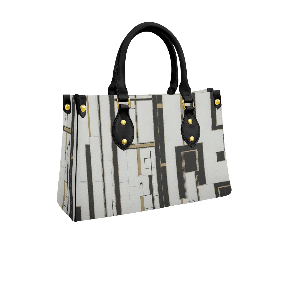 Women's Tote Bag With Black Handle