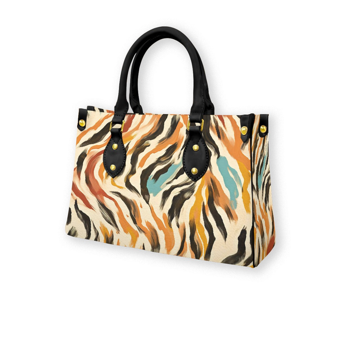 Women's Tote Bag With Black Handle