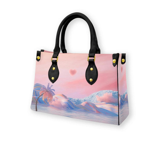 Women's Tote Bag With Black Handle