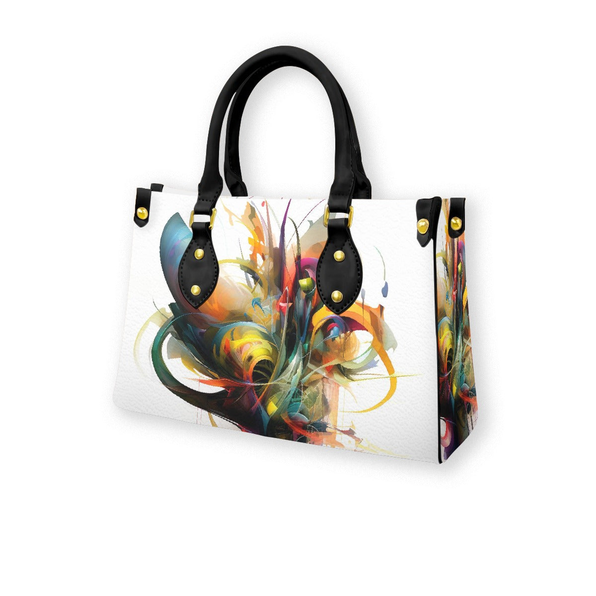 Women's Tote Bag With Black Handle