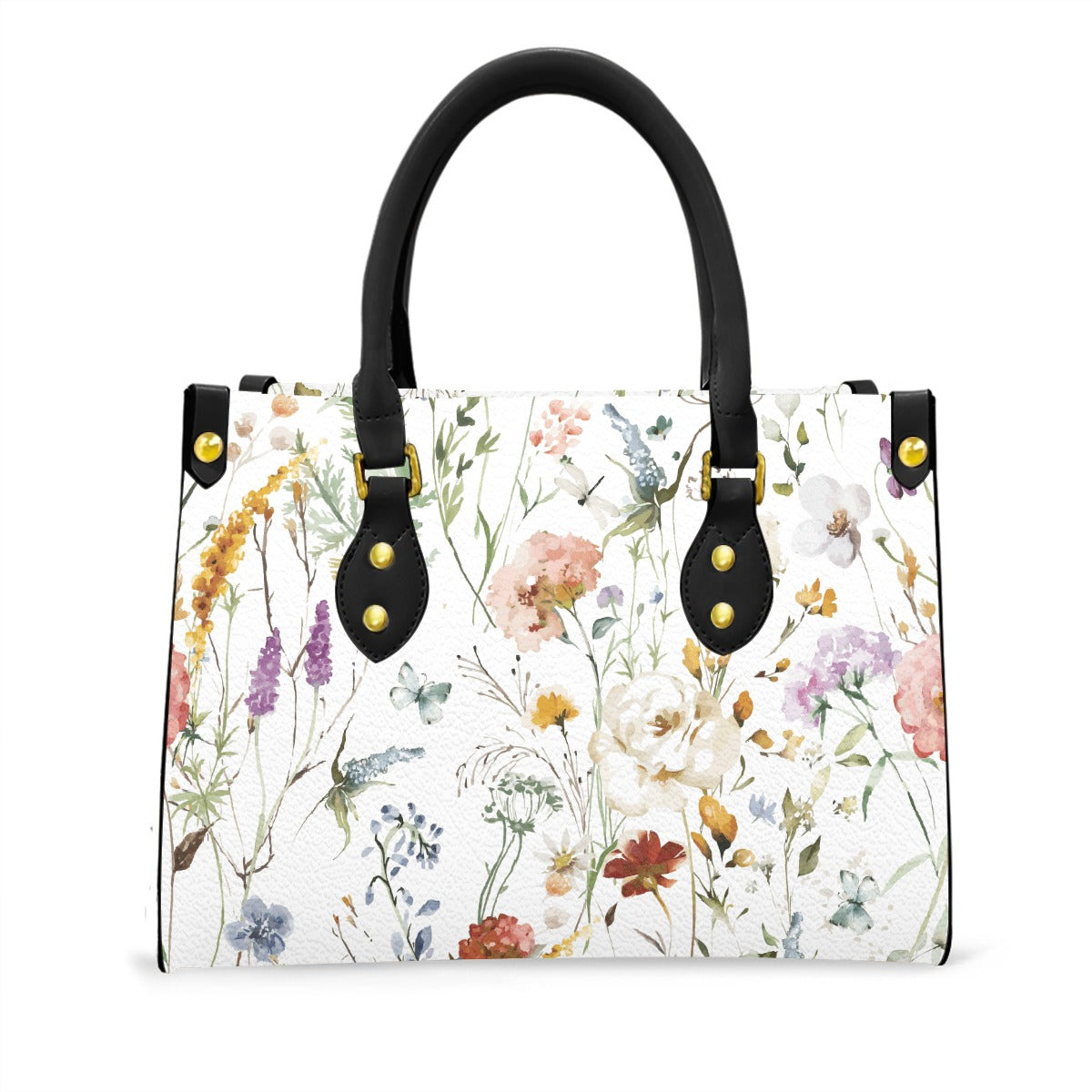 Women's Tote Bag With Black Handle