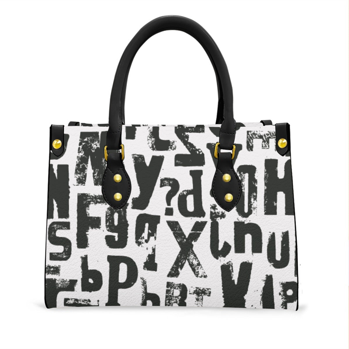 Women's Tote Bag With Black Handle