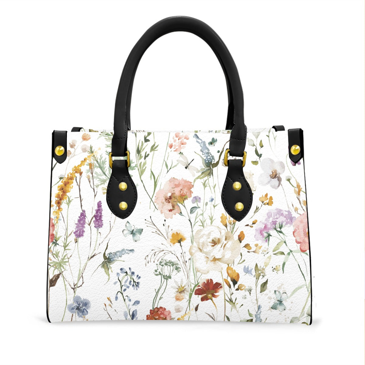 Women's Tote Bag With Black Handle