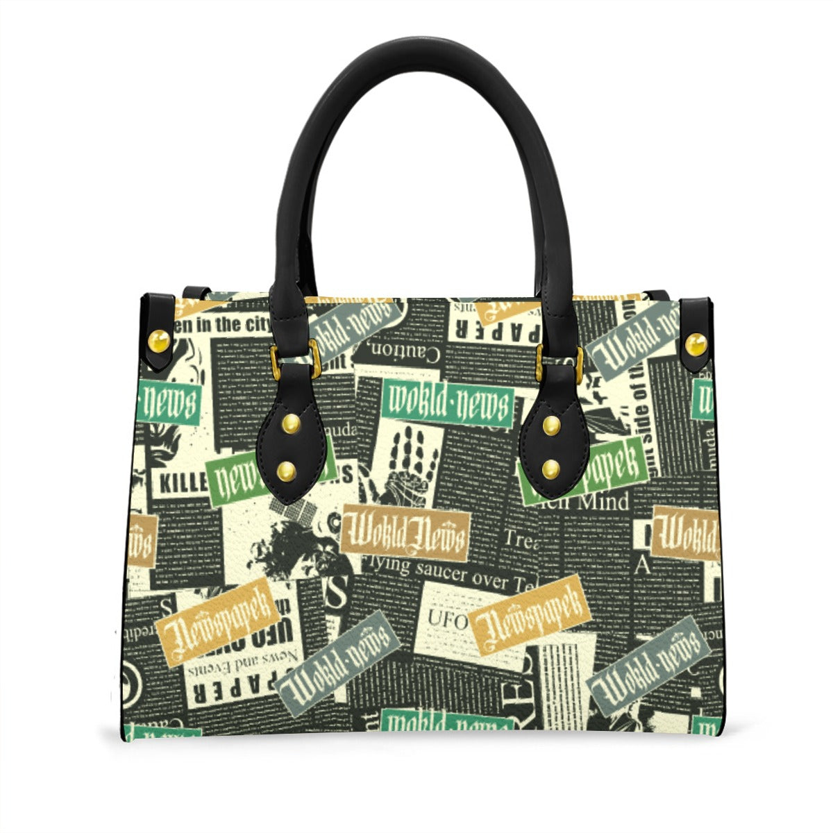 Women's Tote Bag With Black Handle