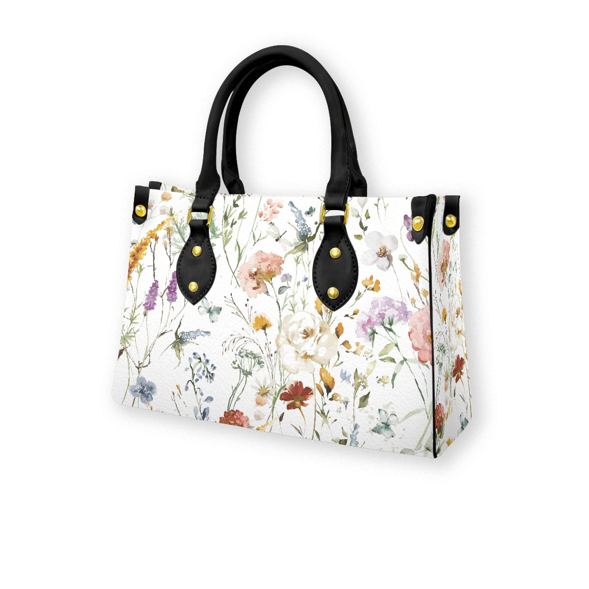 Women's Tote Bag With Black Handle