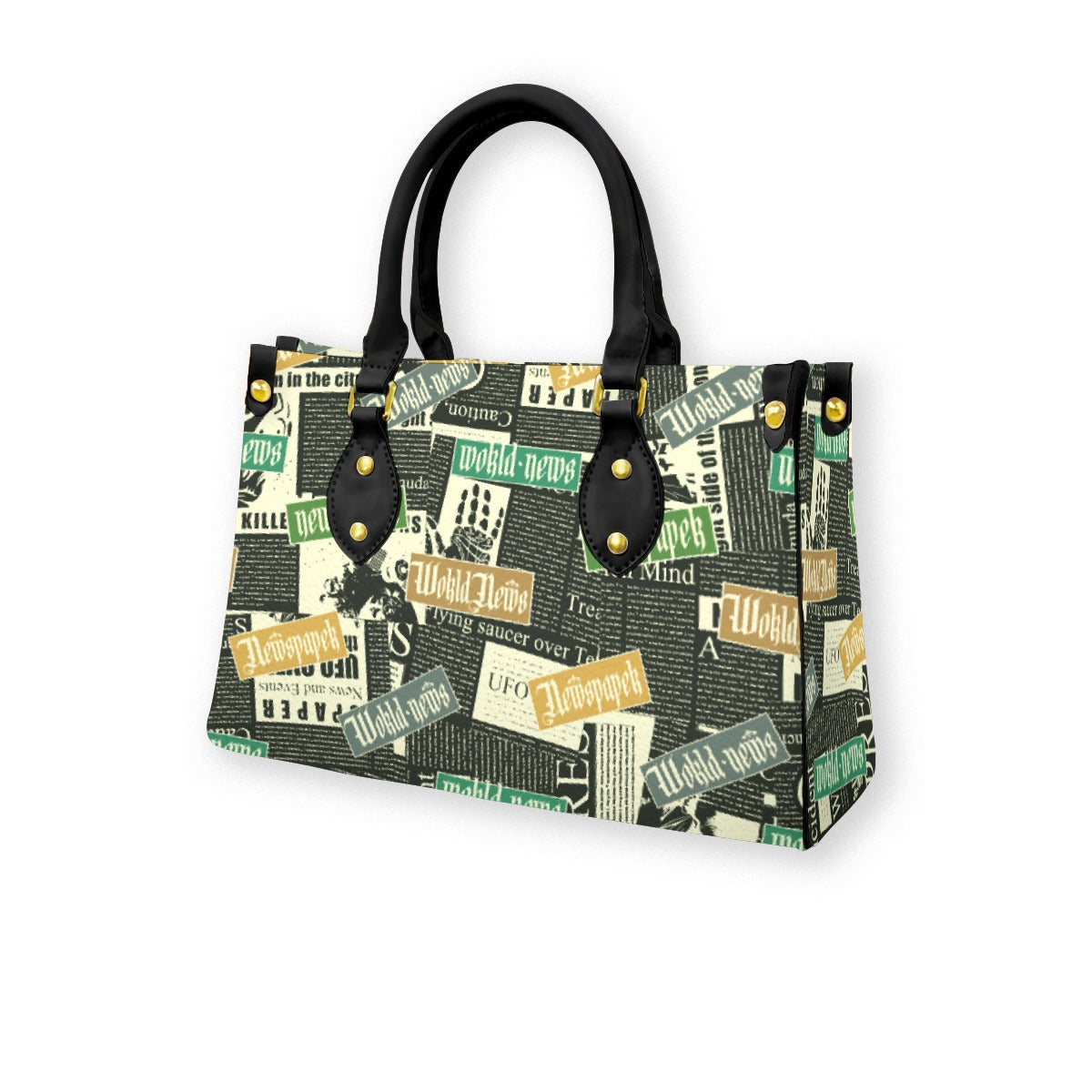 Women's Tote Bag With Black Handle