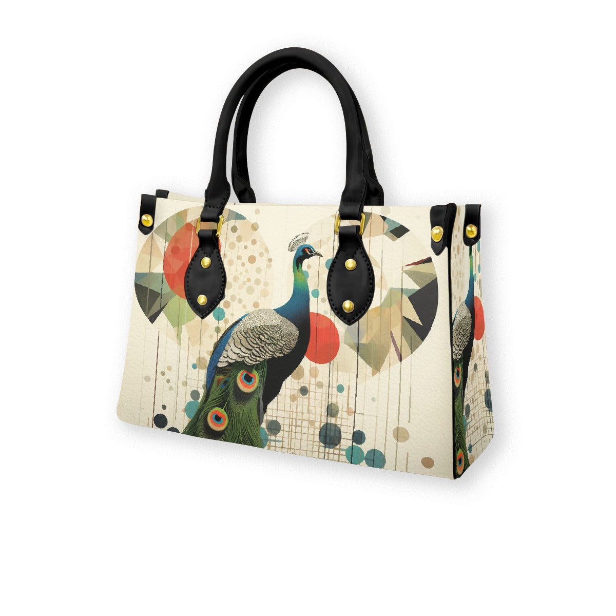 Women's Tote Bag With Black Handle