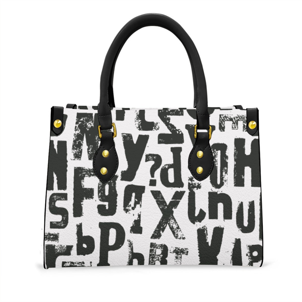 Women's Tote Bag With Black Handle