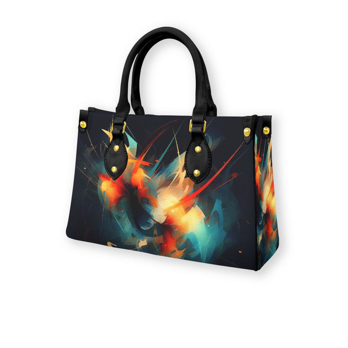 Women's Tote Bag With Black Handle